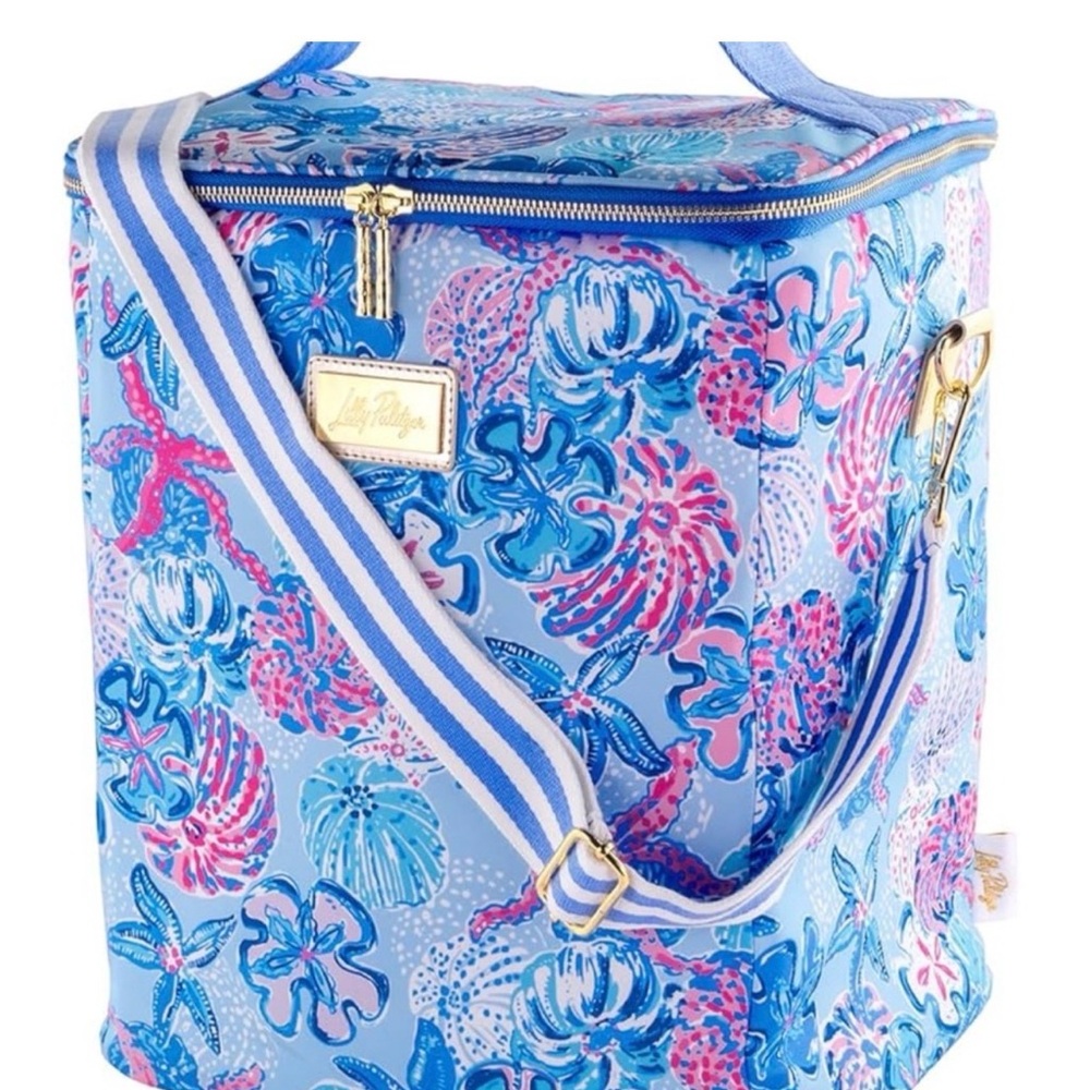 Lilly Pulitzer insulated floral wine carrier NWT